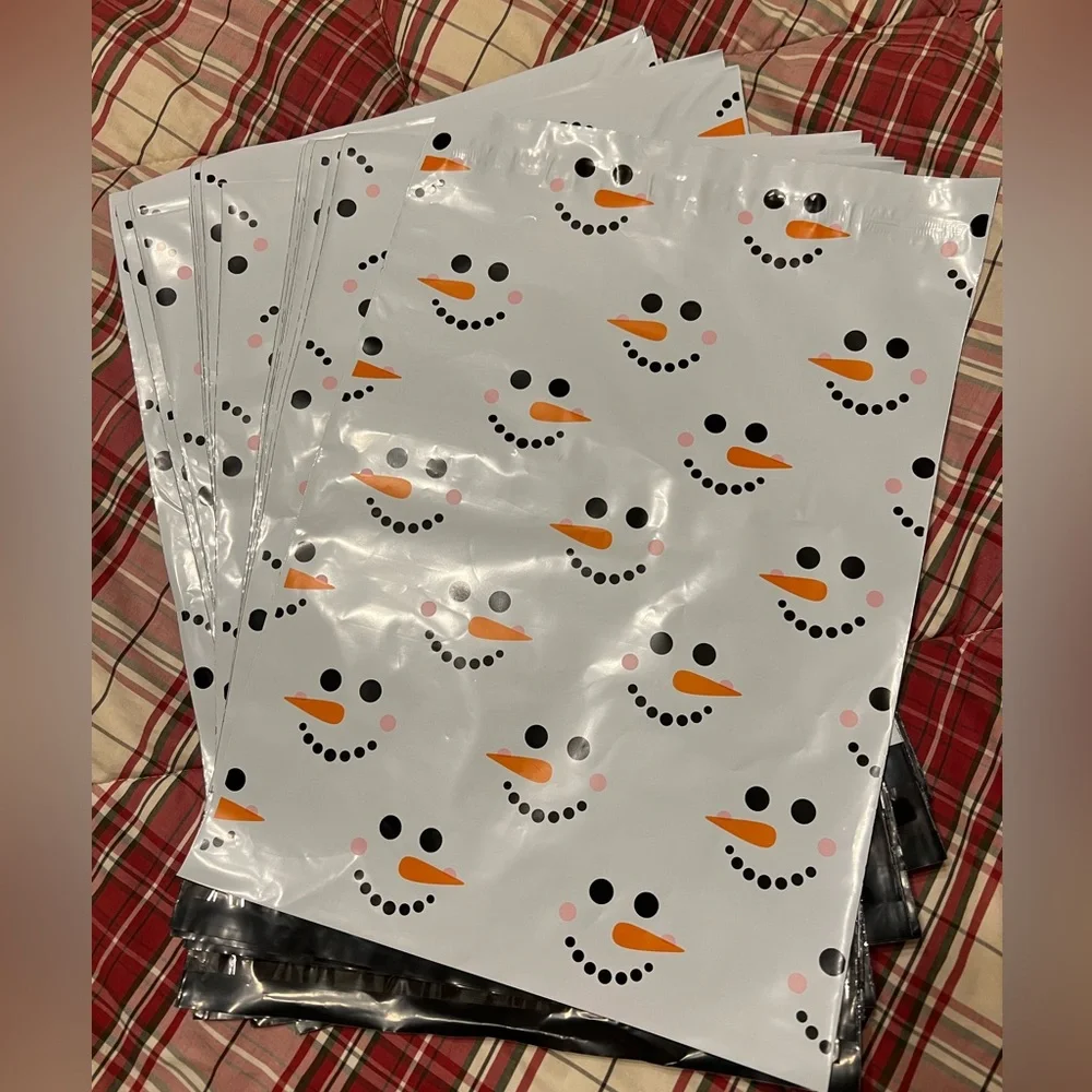 Snowman Print Poly Mailers (20) 10 X 13